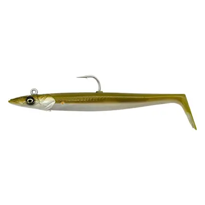 Savage Gear gumová nástraha Sandeel V2 14cm 33g Sinking Khaki 2+1