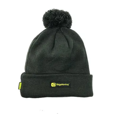 RidgeMonkey čepice APEarel Bobble Beanie Hat Green