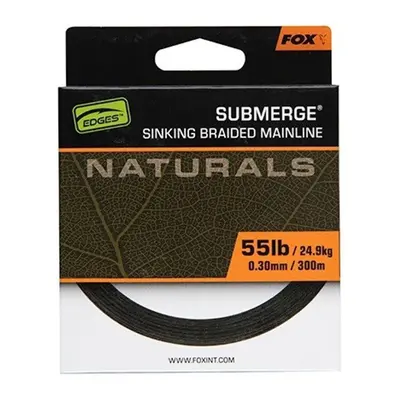 Fox pletená šňůra Submerge Sinking Natural Braided 300m 0,30mm 55lb