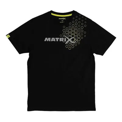 Matrix triko Hex Print T-Shirt Black vel.XXL