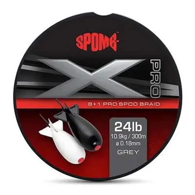 Spomb splétaná šňůra X Pro Braid Grey 300m 0,18 mm