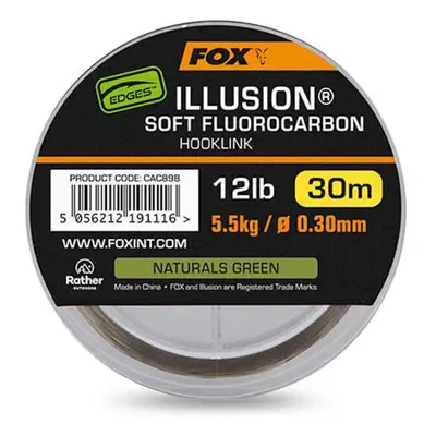 Fox Edges Illusion Soft Fluorocarbon 30m 12lb 0,30mm natural green