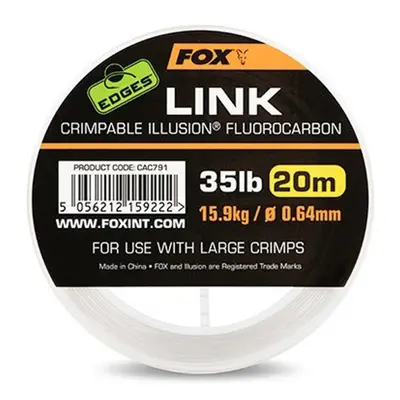 Fox fluorocarbon Edges Link Illusion čirý 20m 35lb 0,64mm