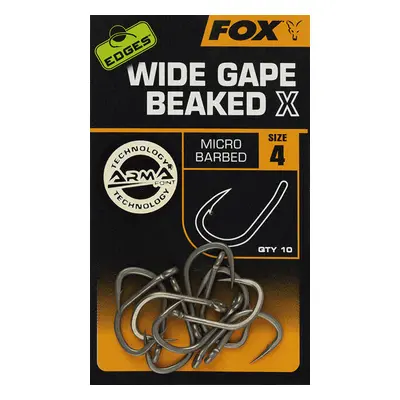 Fox háčky Edges Wide Gape Beaked X Hooks