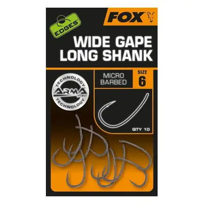 Fox háčky Edges Armapoint Super Wide Gape Long shank