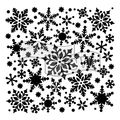 The Crafter´s Workshop Šablona TCW - Snowflakes - VYBERTE VELIKOST - Šablona TCW 12"x12" (30,5x3