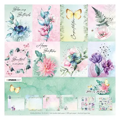 Studio Light Scrapbooková sada Studio Light "Blooming Butterfly", 30,5x30,5 cm, 12 l.