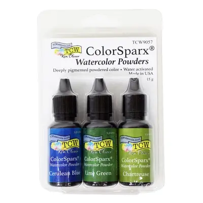 The Crafter´s Workshop Pigmentový prášek TCW Watercolor Powders, 15 g - Poolside, u bazénu