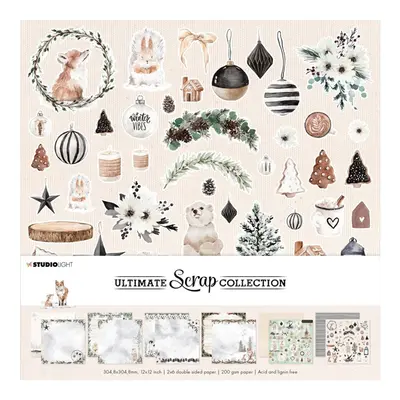 Studio Light Scrapbooková sada Studio Light, 30,5x30,5 cm, 12 l. - Zasněžené Vánoce