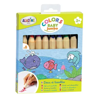 Aladine Pastelky pro nejmenší Aladine Colors Baby Jumbo - 8 barev