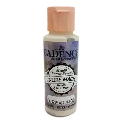 Cadence Metalická barva na textil Cadence Hi-Lite Magic, 59 ml - VYBERTE ODSTÍN - Metalická barv