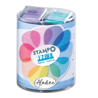 Aladine Razítkovací polštářky Aladine Stampo Izink Pigment, 10 ks - pastelové barvy