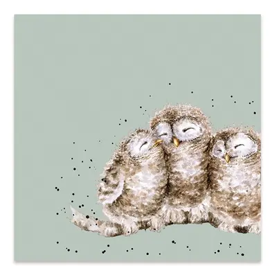 Wrendale Designs Papírové ubrousky Wrendale Designs "Owl Together", 33x33 cm - Sovy