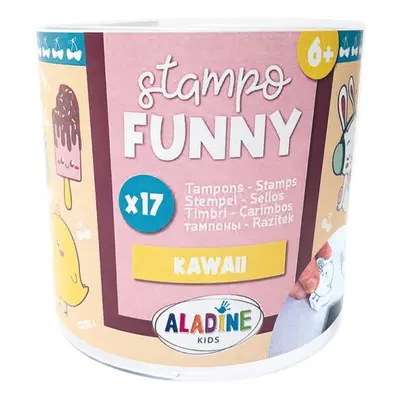 Aladine Dětská razítka Aladine Stampo Funny, 17 ks - Kawaii