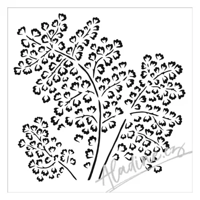 The Crafter´s Workshop Šablona TCW 12"x12" (30,5x30,5 cm) - Maidenhair Fern