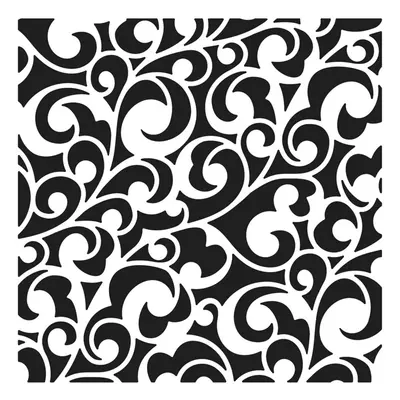 The Crafter´s Workshop Šablona TCW 6"x6" (15,2x15,2 cm) - Elegant Swirls