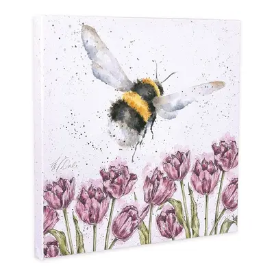 Wrendale Designs Obraz Wrendale Designs "Flight Of The Bumblebee", 50x50 cm - Čmelák