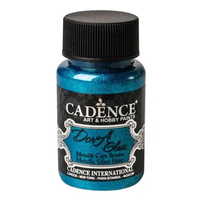 Cadence Metalická barva na sklo Cadence Dora Glass, 50 ml - VYBERTE ODSTÍN - Metalická barva na 