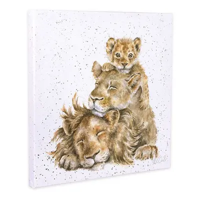 Wrendale Designs Obraz Wrendale Designs "Family Pride", 20x20 cm - Lví rodina