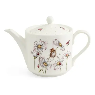 Royal Worcester Porcelánová konvice na čaj Wrendale Designs "Oops a Daisy", 1,1 l - Myška