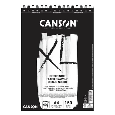 Canson Skicák Canson XL Black, A4, 40 archů - černý