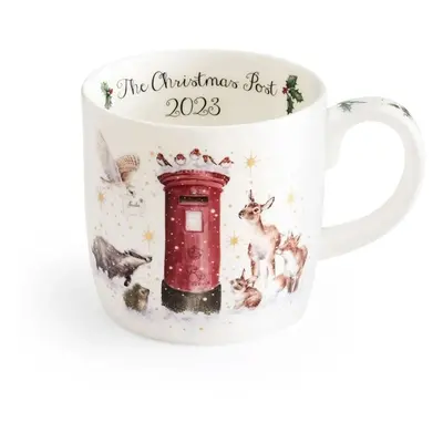 Royal Worcester Vánoční porcelánový hrnek Wrendale Designs "The Christmas Post", 0,4 l - Vánoční