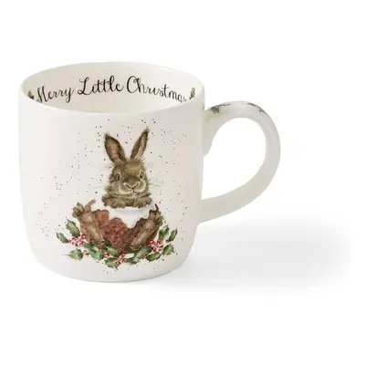 Royal Worcester Vánoční porcelánový hrnek Wrendale Designs "Merry Little Christmas", 0,31 l - Kr