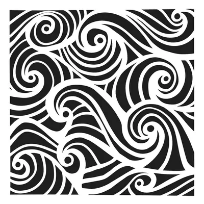 The Crafter´s Workshop Šablona TCW 6"x6" (15,2x15,2 cm) - Swirling Waves