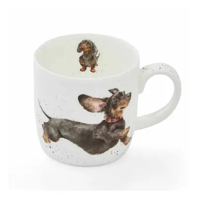 Royal Worcester Porcelánový hrnek Wrendale Designs "That Friday Feeling", 0,31 l - Jezevčík