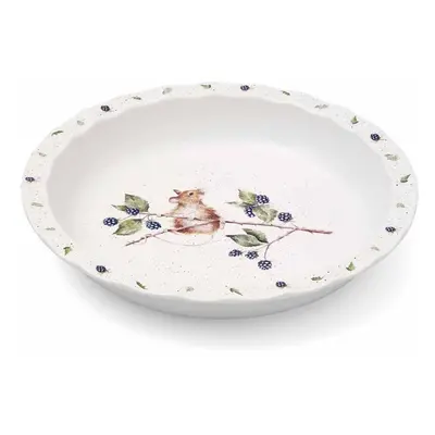 Royal Worcester Porcelánová zapékací mísa na koláč Wrendale Designs "Brambles", 27 cm - Myška