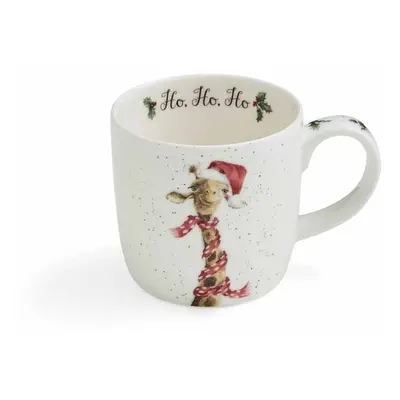 Royal Worcester Vánoční porcelánový hrnek Wrendale Designs, "Ho Ho Ho", 0,31 l - Žirafa