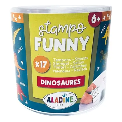 Aladine Dětská razítka Aladine Stampo Funny, 17 ks - Dinosauři