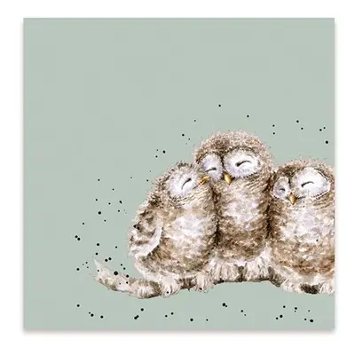 Wrendale Designs Papírové ubrousky Wrendale Designs "Owl Together", 24x24 cm - Sovy