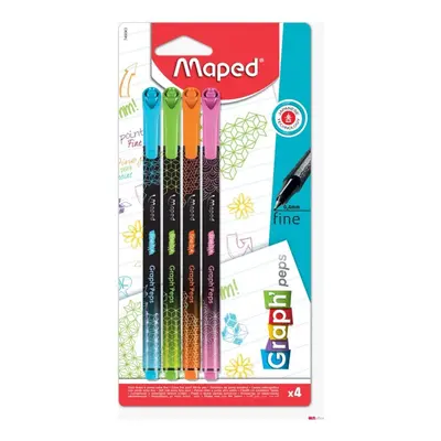 Maped Liner Maped Graph'Peps Deco - 4 pastelové barvy