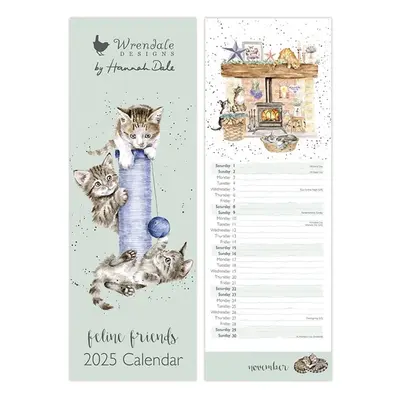 Wrendale Designs Kuchyňský kalendář 2025 Wrendale Designs "Feline Friends" - Kočky