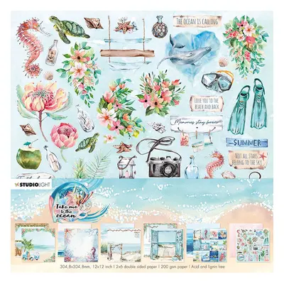 Studio Light Scrapbooková sada Studio Light "Take me to the Ocean", 30,5x30,5 cm, 12 l.