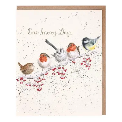 Wrendale Designs Vánoční přání Wrendale Designs "One Snowy Day" - Ptáčci