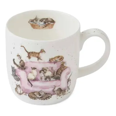 Royal Worcester Porcelánový hrnek Wrendale Designs "Cattitude", 0,31 l - Kočky