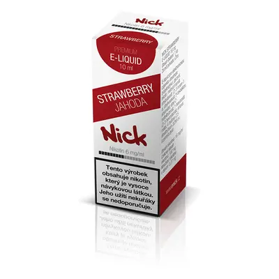 Nick e-liquid STRAWBERRY 6 mg, 10 ml