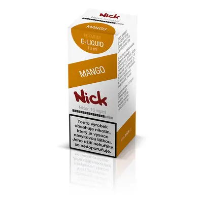 Nick e-liquid MANGO 16 mg, 10 ml (nedostupné)