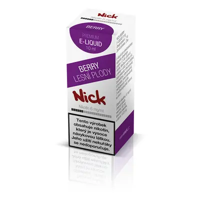 Nick e-liquid BERRY 6 mg, 10 ml