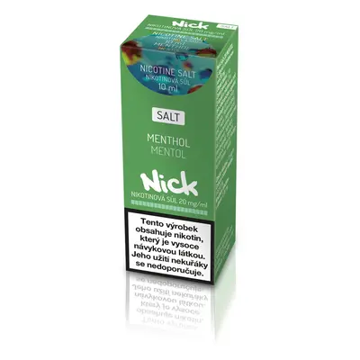 Nick e-liquid MENTHOL NICOTINE SALT 20 mg, 10 ml