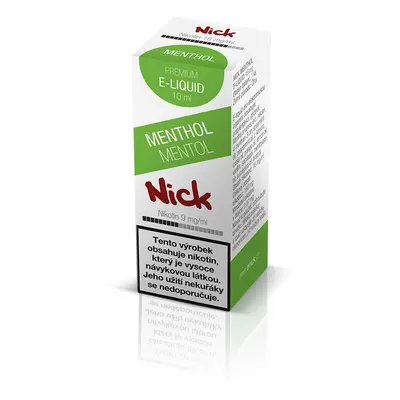 Nick e-liquid MENTHOL 9 mg, 10 ml