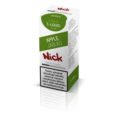 Nick e-liquid APPLE 6 mg,10 ml