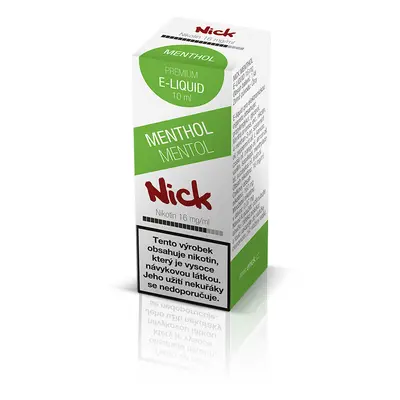 Nick e-liquid MENTHOL 16 mg, 10 ml