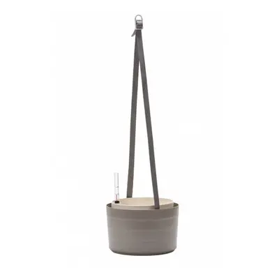 Plastia Samozavlažovací závěsný květináč Berberis 30 cm, taupe / béžová