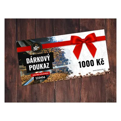 Dárkový poukaz na 1000 CZK