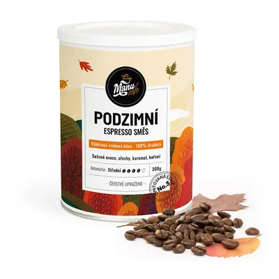 PODZIMNÍ ESPRESSO SMĚS - dárková dóza 300 g