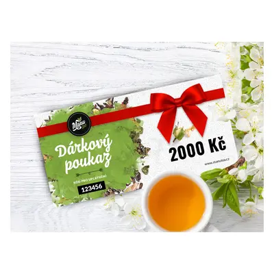 Dárkový poukaz na 2000 CZK