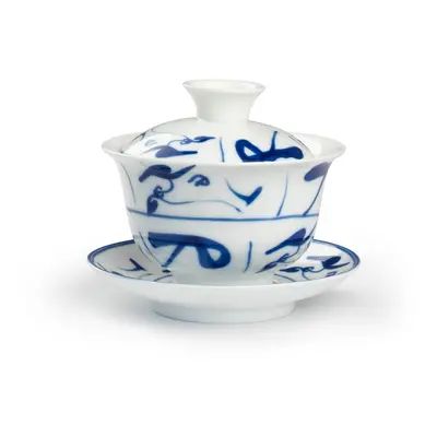 Gaiwan - porcelánový hrnek s dekorem - 140ml